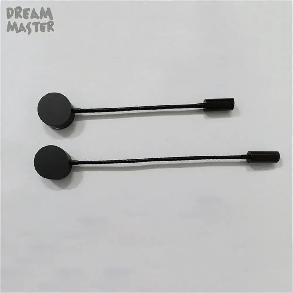Black flexible display stand with circular base and cylindrical end cap for decorbites led mirror light bedside lamp