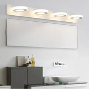 Modern white rectangular bathroom mirror with led light acrylic frame by decorbites led mirror for indoor use
