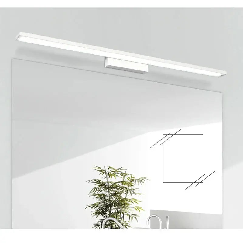White led strip wall lamp decorbites led mirror light mounted above bathroom mirror for modern indoor lighting