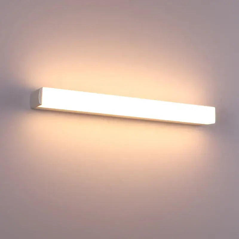 Modern white rectangular wall sconces decorbites led mirror light with sleek minimalist design for indoor living rooms and bedrooms