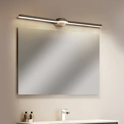 Modern brushed metal decorbites led mirror wall sconce with integrated led illumination for bathroom and kitchen use