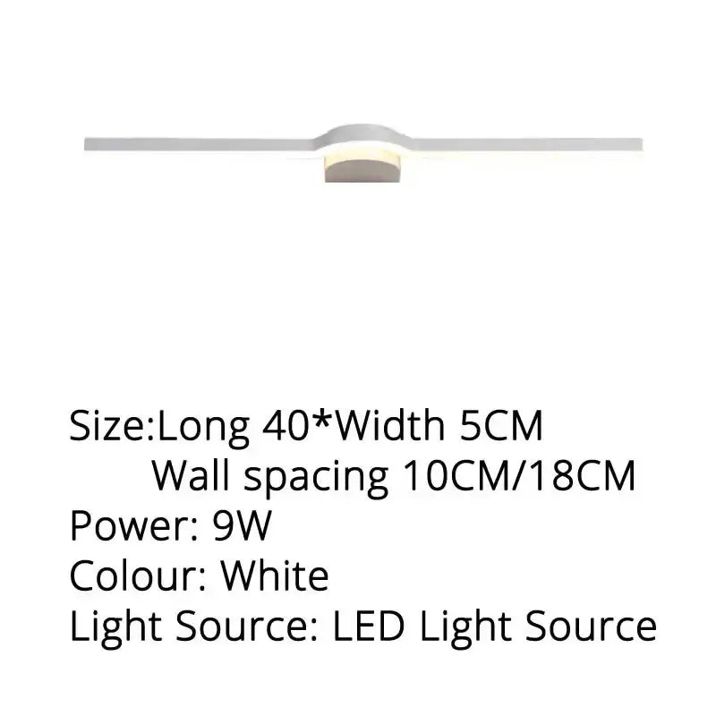 White led ceiling light with sleek modern design featuring central circular fixture and horizontal bar for decorbites led mirror wall sconces