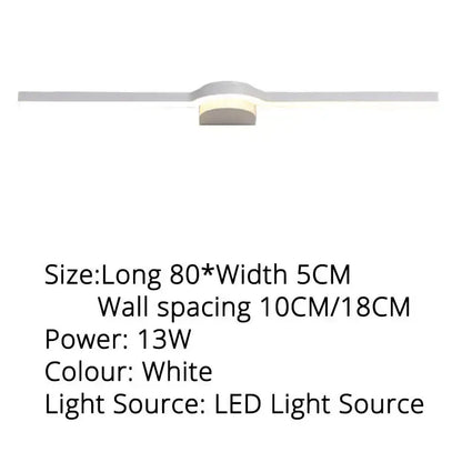 White led ceiling light with sleek modern design and warm illumination in decorbites led mirror wall sconces for bathroom