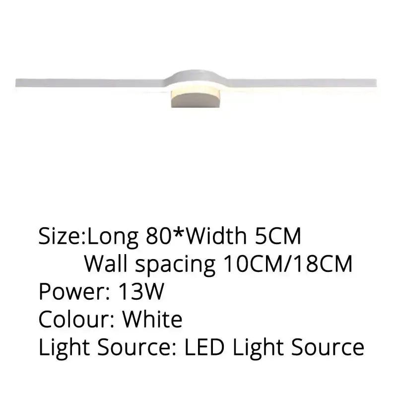 White led ceiling light with sleek modern design and warm illumination in decorbites led mirror wall sconces for bathroom