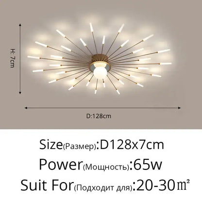 Decorbites™ led modern ceiling lights with brass-toned base and frosted led bulbs for bedroom hall and living room