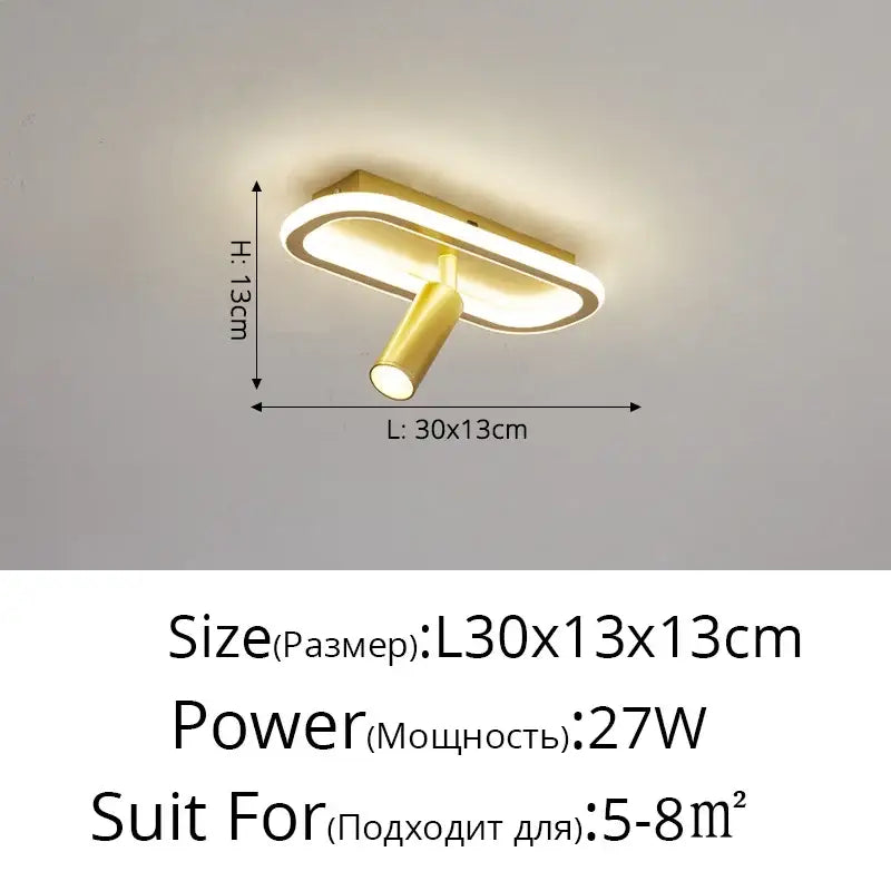 Gold-colored decorbites led modern chandelier with sleek oval design and integrated led lighting for indoor use