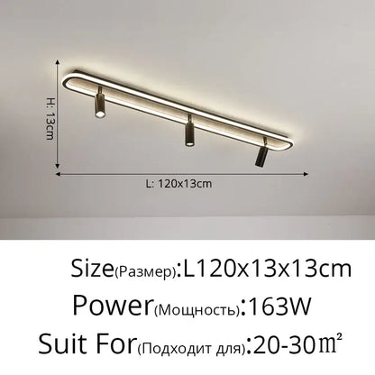 Modern chandelier by DecorBites LED modern features brushed metal with three adjustable spotlights for indoor lighting
