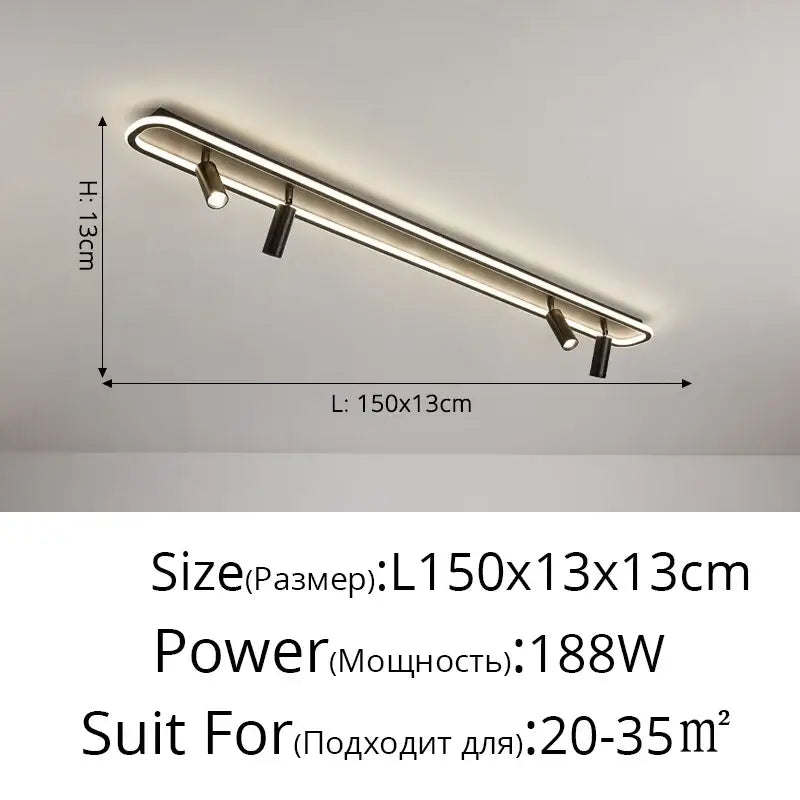 Modern chandelier decorbites led modern brushed stainless steel ceiling light fixture with three adjustable spotlights for indoor use