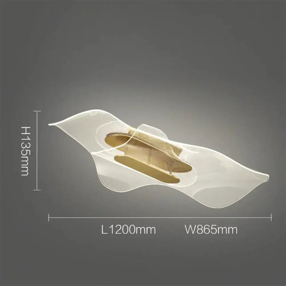 Decorbites led modern floor lamp with translucent wave-like acrylic shell and warm-toned led panels for living room