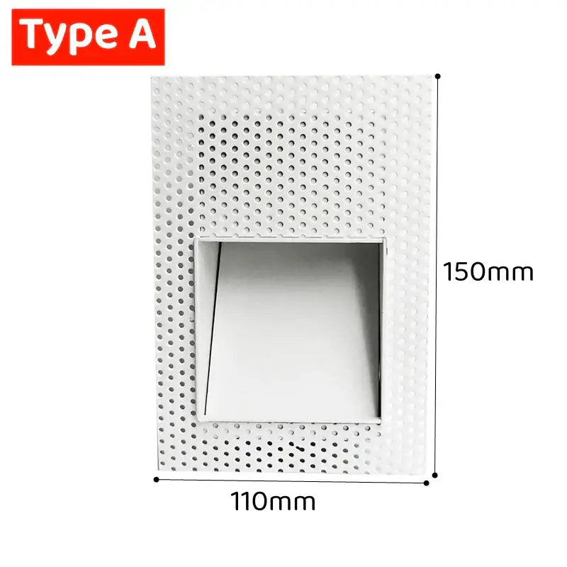 White perforated ceiling-mounted recessed light fixture type a suitable for indoor outdoor decorbites led motion sensor wall lamp