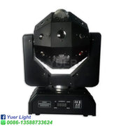Black yuer light led moving head ball laser strobe with geometric housing and illuminated display panel for disco use