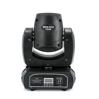 Black beam spot 120w led moving head spotlight with silver trim for decorbites led moving dj stage lighting
