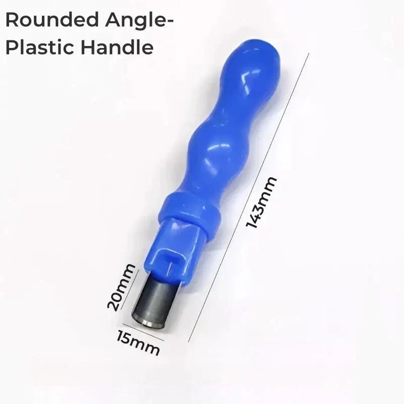 Blue plastic handle carving knife with metallic tip 143mm for DecorBites LED neon light woodworking tool