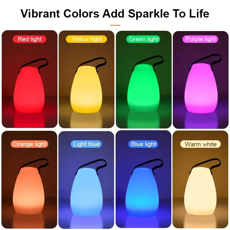 A sleek translucent decorbites led night light with soft glow and integrated handle for home and outdoor use