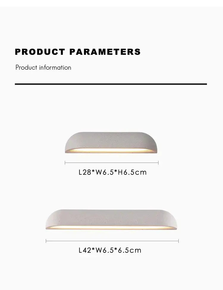 A sleek matte gray decorbites led outdoor wall lamp with curved design for japanese garden stone travertine decoration