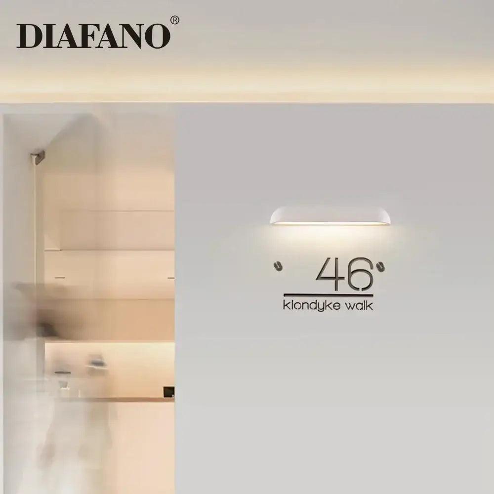 Minimalist white decorbites led outdoor wall lamp with sleek design for japanese garden stone travertine decoration