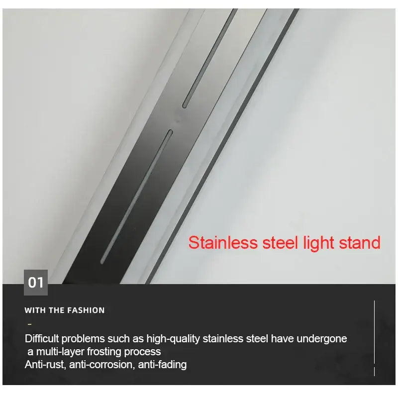 Stainless steel decorbites led outdoor wall light with multi-layer frosted finish and dual parallel grooves