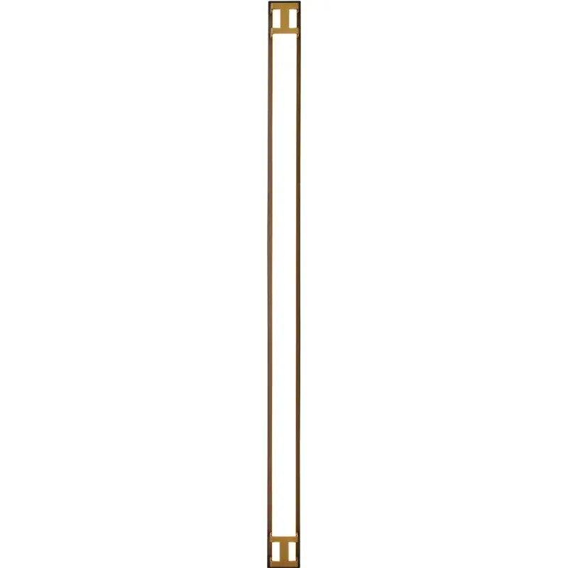 Gold-finished decorbites led outdoor wall lamp with sleek modern design and illuminated central panel for garden use