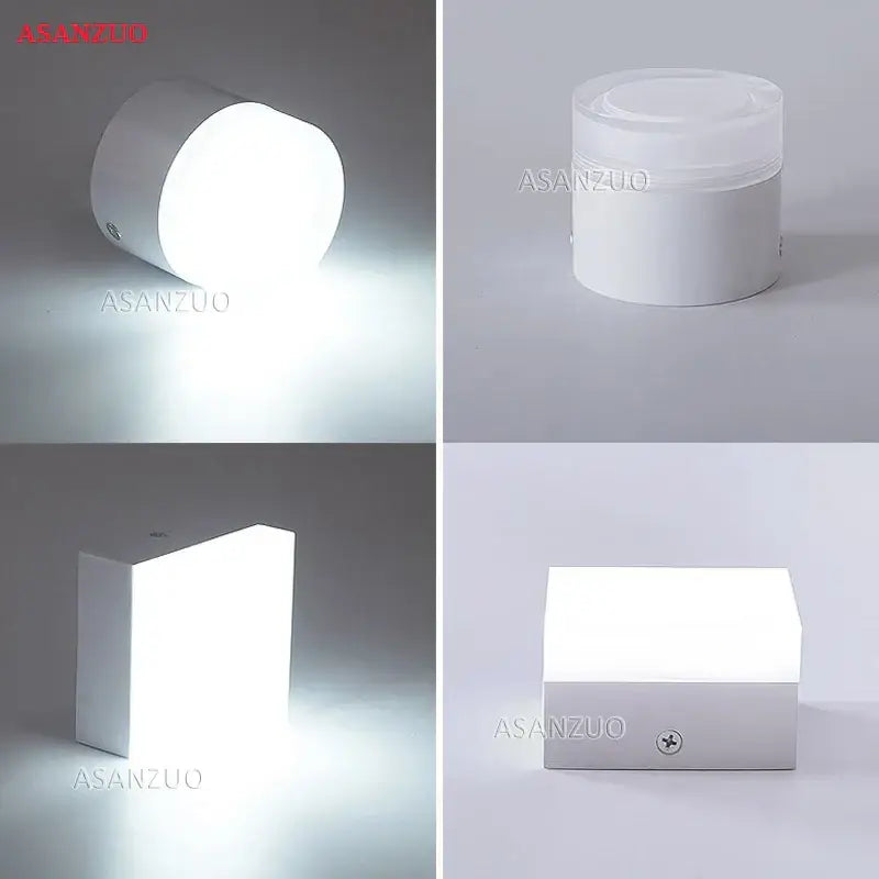 White asanzuo led wall sconce with matte finish and minimalist design featured in decorbites led panel light surface mounted downlight