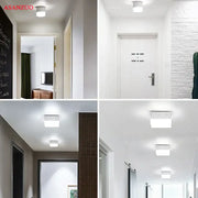 White circular and rectangular decorbites led panel light by asanzuo 7w-12w surface mounted downlight for ceiling