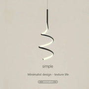 Sleek black decorbites led pendant lamp with glowing white led strip and minimalist nordic design for indoor use
