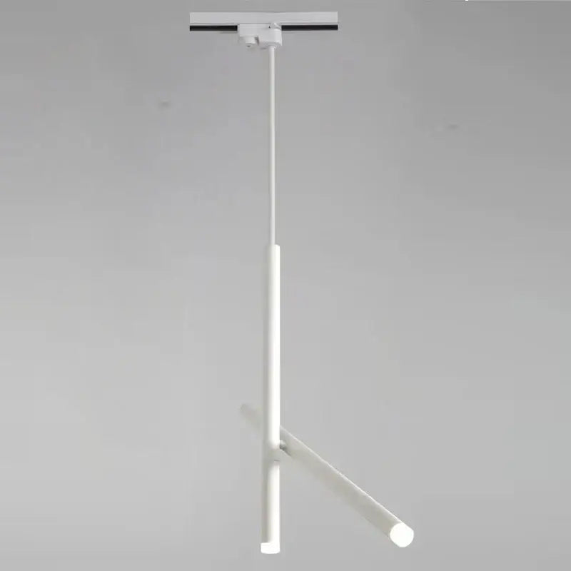 Minimalist white cylindrical decorbites led pendant light with adjustable arm for living room surface mounting