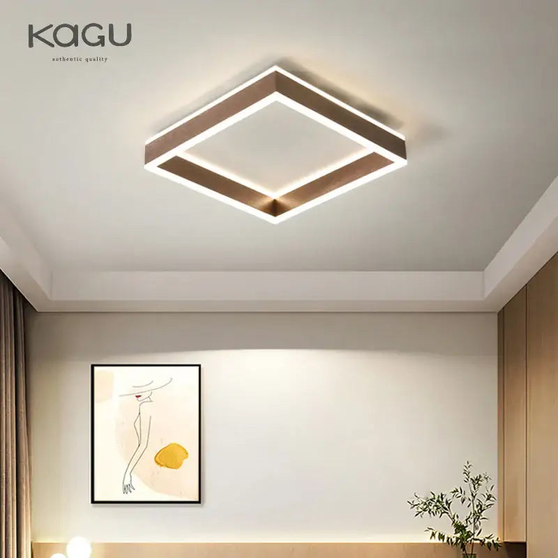 Modern decorbites led pendant light ceiling lamp with warm metallic frame and bright led illumination for living spaces