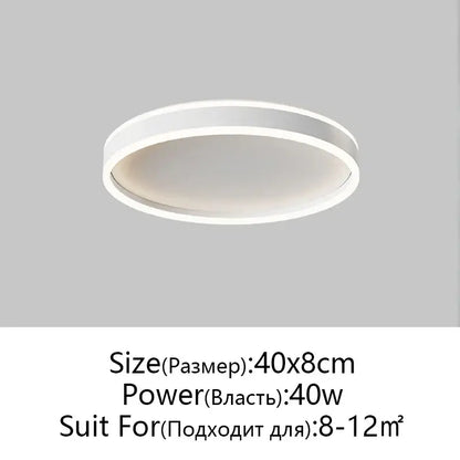 Modern white circular DecorBites LED pendant light ceiling lamp with sleek minimalist design for living room and kitchen decor