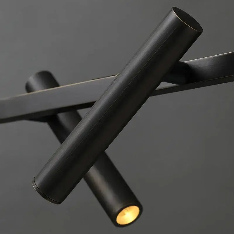 Black matte-finished decorbites led pendant light with warm glow for modern home indoor lighting