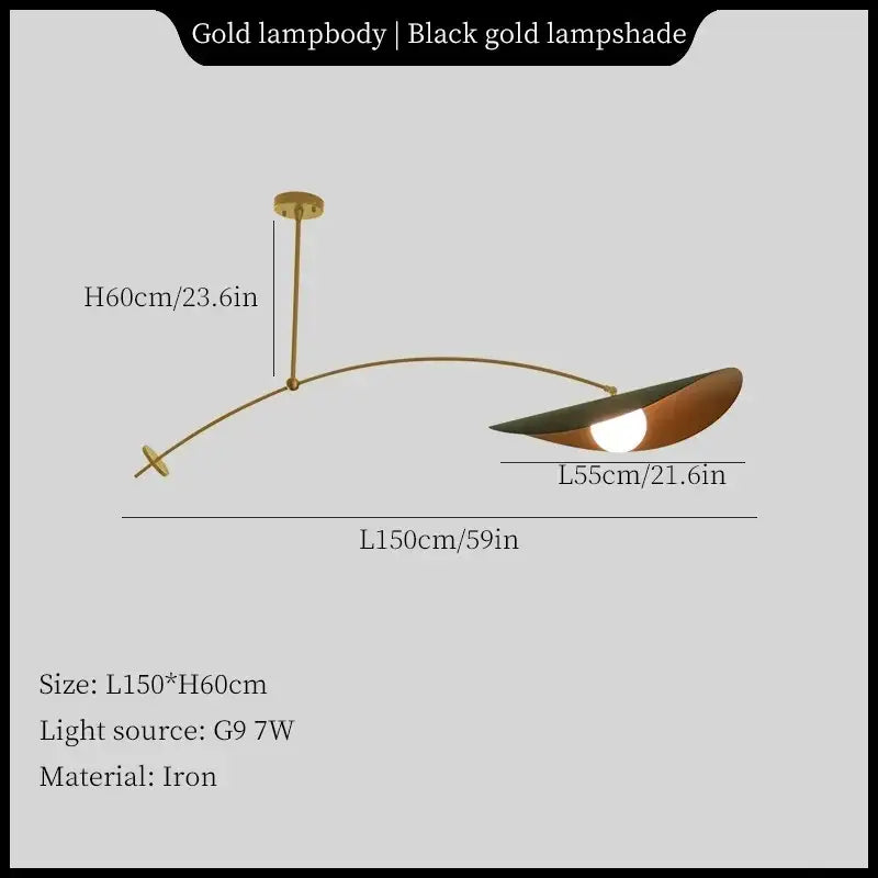 Gold iron decorbites led pendant light with black gold lampshade modern minimalist led pendant lights for home decor