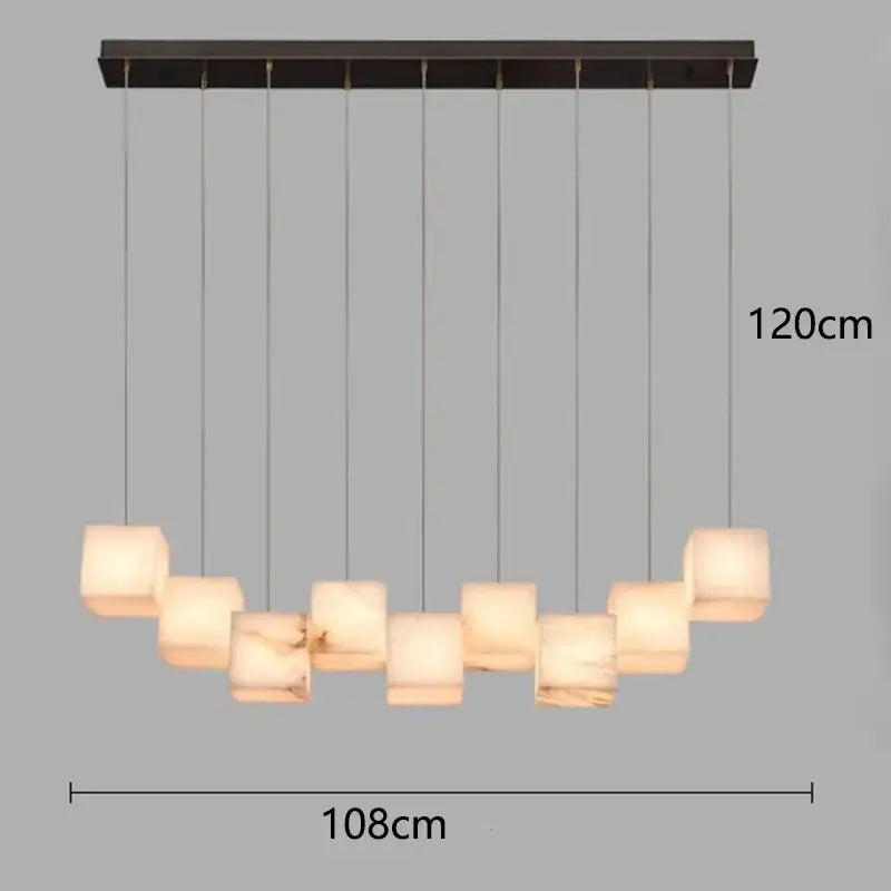 Modern decorbites led pendant lights with dark bronze mount and ten warm translucent glass shades for indoor lighting