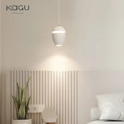 White ceramic decorbites led pendant lights with sleek teardrop design for modern bedside and restaurant use