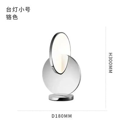 A sleek decorbites led pendant light with two overlapping circular glass shades in polished chrome for home decoration