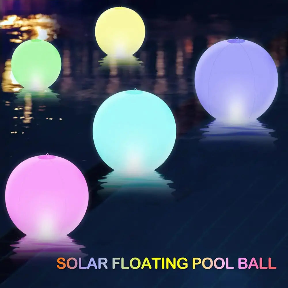 Colorful decorbites led pool floating pool ball lights with soft glowing surfaces and remote control feature