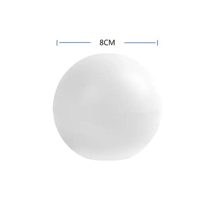 An 8cm matte white spherical led pool ball light from DecorBites led pool with colorful remote control features