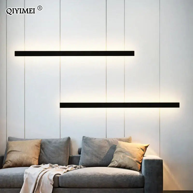 Black minimalist led wall sconces with sleek linear design by decorbites led porch for modern outdoor lighting