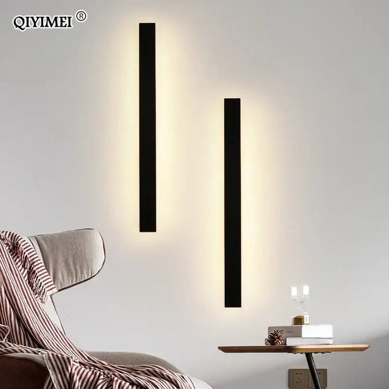Black rectangular led wall sconces with sleek modern design for decorbites led porch lights in outdoor living spaces