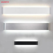Modern minimalist decorbites led rectangle wall lamps with sleek silver and black finishes and integrated lighting for indoor use
