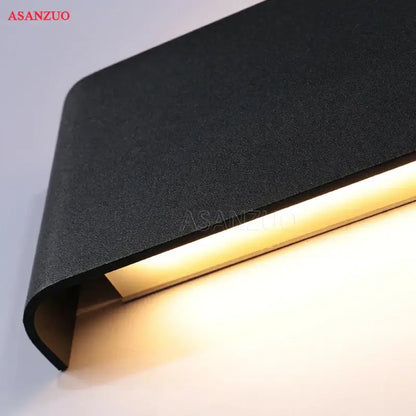 Black textured decorbites led rectangle wall lamp with sleek modern design and warm glow for indoor use