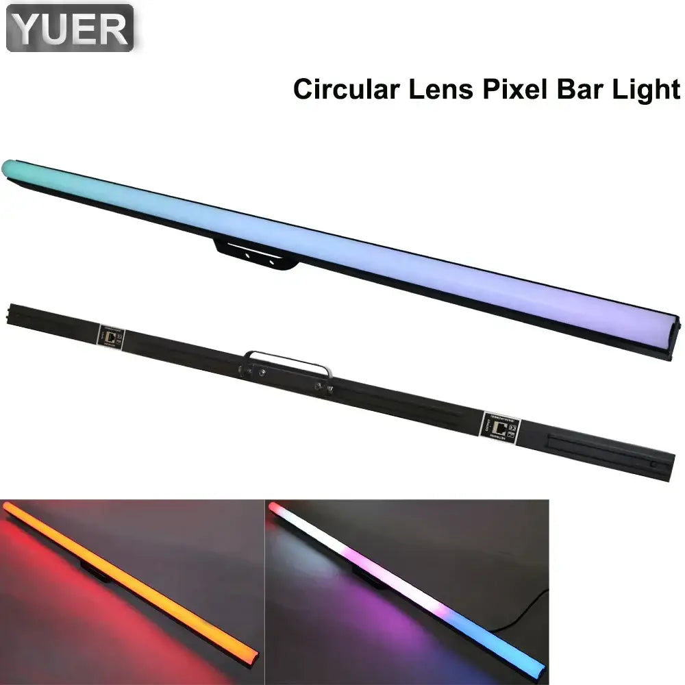 Decorbites led rgb 3in1 pixel bar light strip with sleek black body and customizable vibrant led lighting by yuer brand