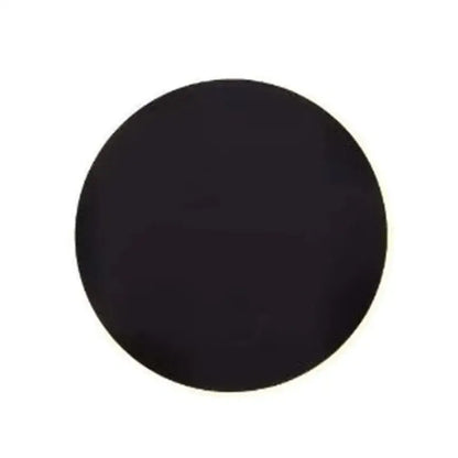 A sleek solid black acrylic coaster with a matte finish featured with decorbites led rgb round wall lights