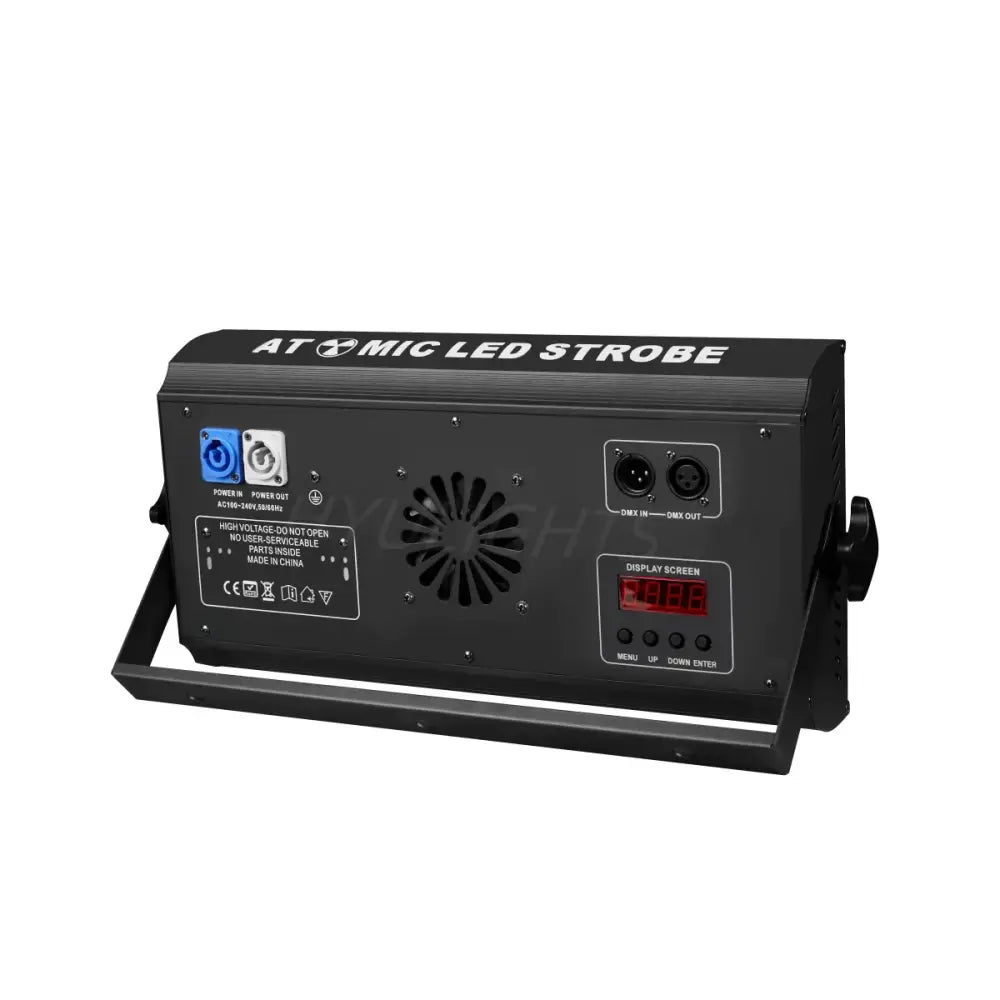 Black decorbites led rgbw 4in1 strobe light with digital display and multiple ports for dj stage lighting use