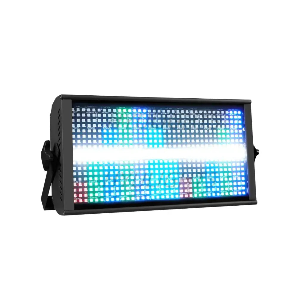 Black rectangular decorbites led rgbw 4in1 strobe light panel with colorful blue green and white leds for stage lighting