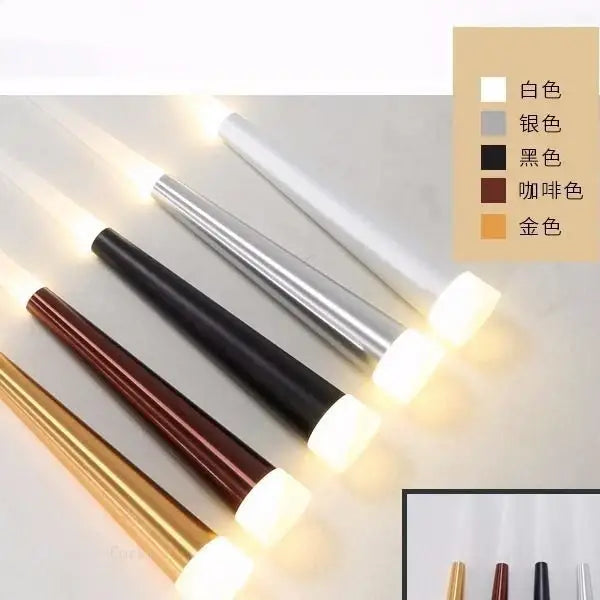 DecorBites™ led ring chandelier with sleek cylindrical metallic led ring stick and warm white illumination for modern villa decor