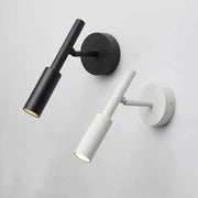 Modern black and white metal decorbites led rotatable wall lamp with sleek cylindrical design for reading use