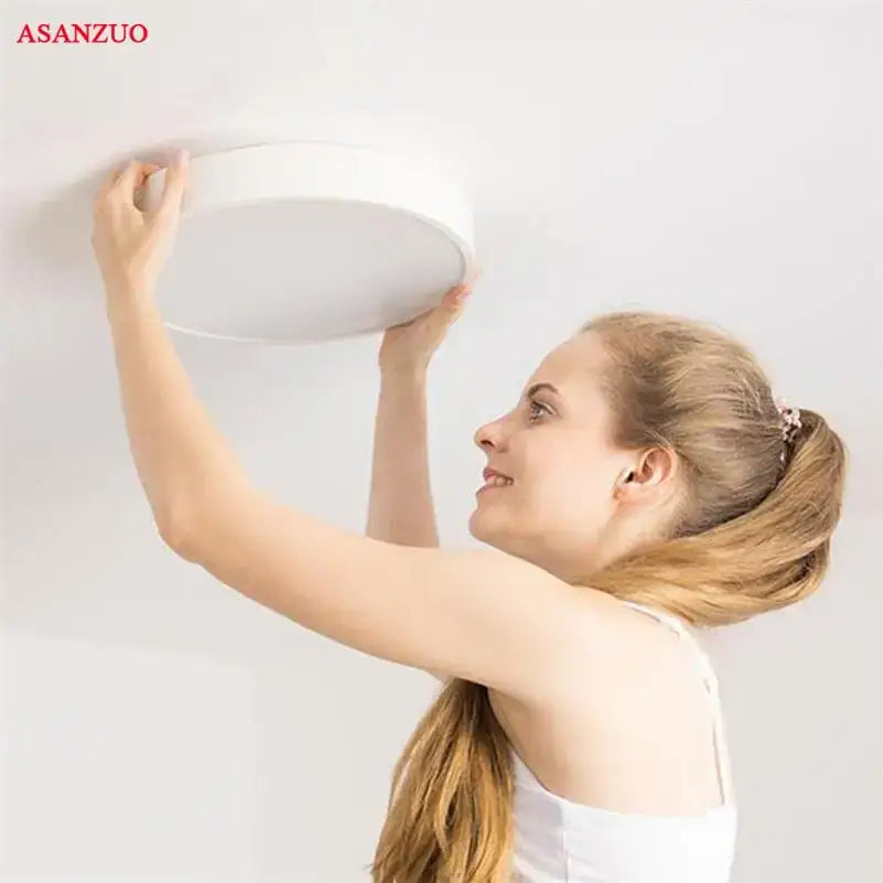 White ultra-thin modern decorbites led round ceiling light fixture ideal for kitchen dining and kids room ceiling light