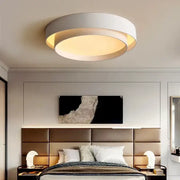 Decorbites™ led round ceiling light in white with warm glow suitable for living room bedroom and study lighting