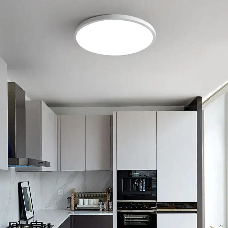 Decorbites™ white led round ceiling light with sleek modern design for kitchen living room and bedroom use