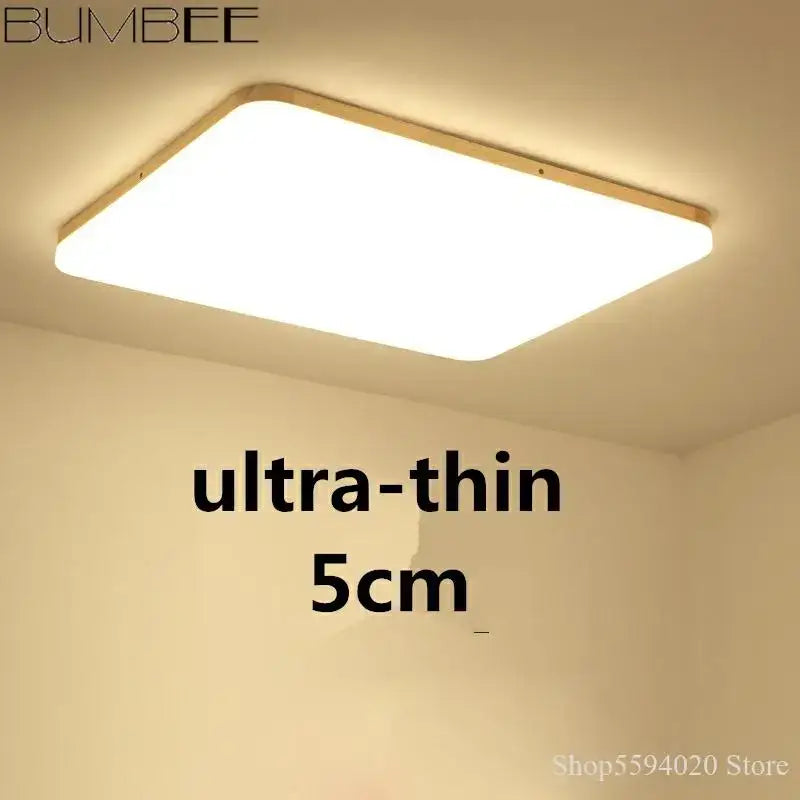 Decorbites™ led round ceiling light ultra-thin 5cm with sleek gold frame and soft white illumination for modern rooms