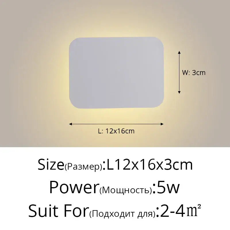 A sleek matte gray decorbites led round touch wall lamp with rounded corners for bedroom and aisle decor